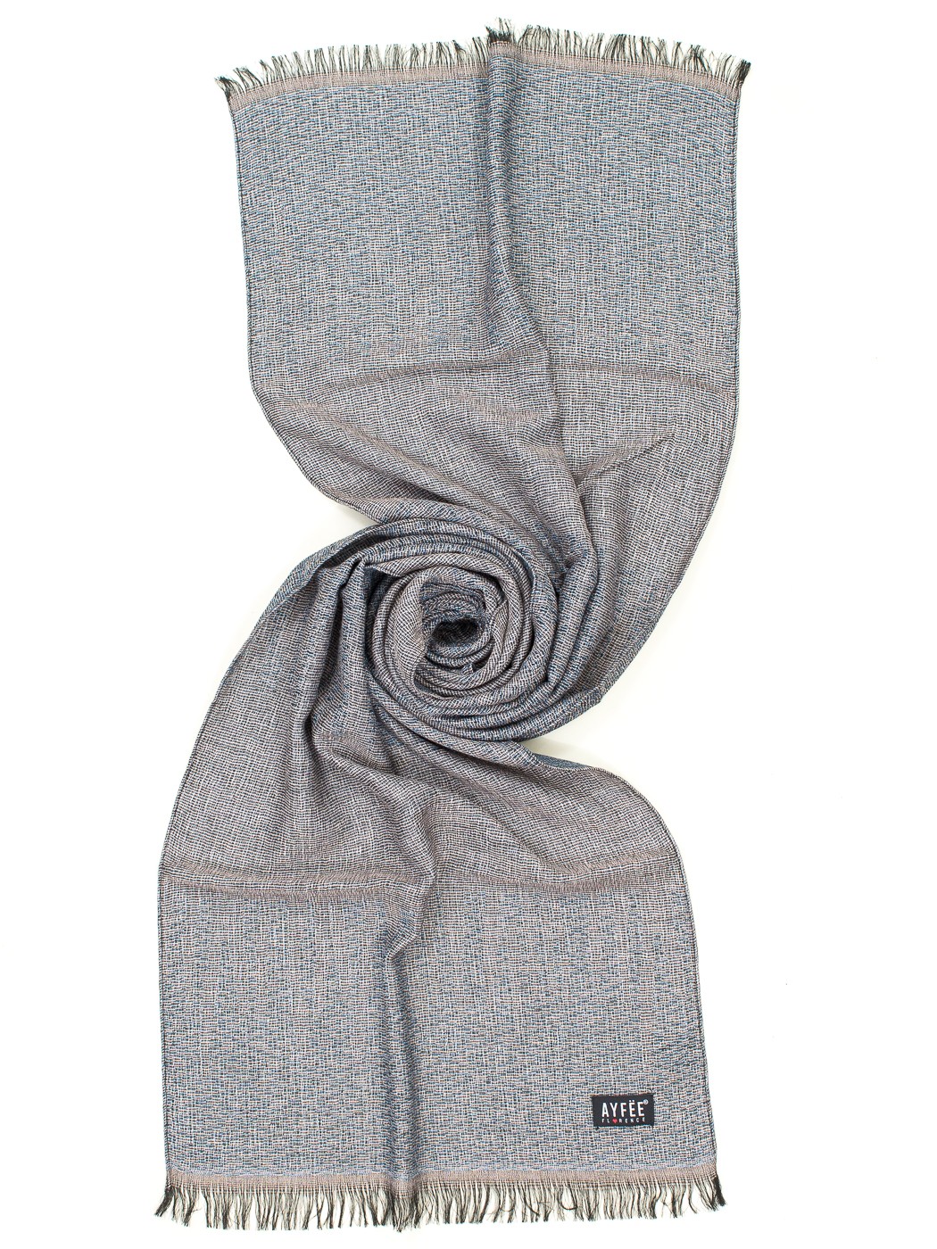 STOLA UOMO JACQUARD RHOMBUS , 45X180 - BEIGE